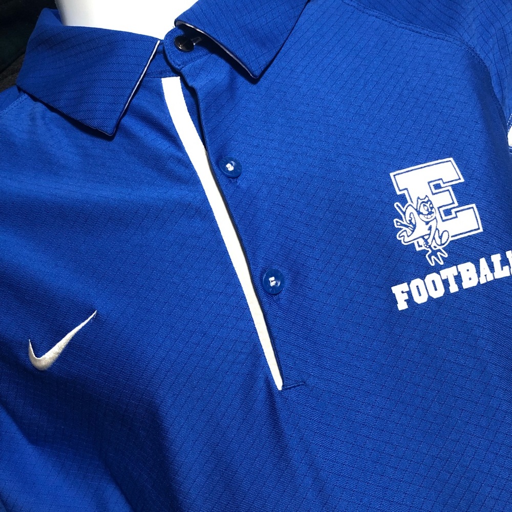 Nike Dri-Fit Football Athletic Polo Shirt Golf